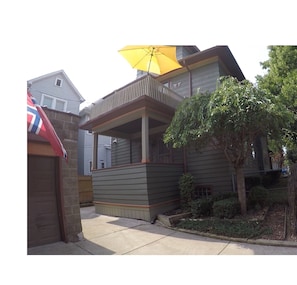 The back of the house.