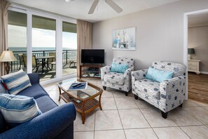 Living room with balcony access