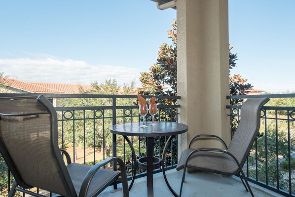 Private Patio on the top floor