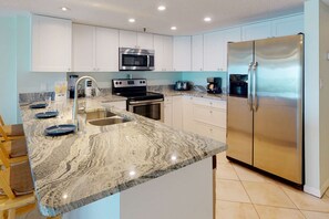 Newly upgraded kitchen equipped for all your cooking needs.