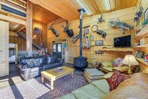 Living Area | Smart TV | Wood-Burning Stove