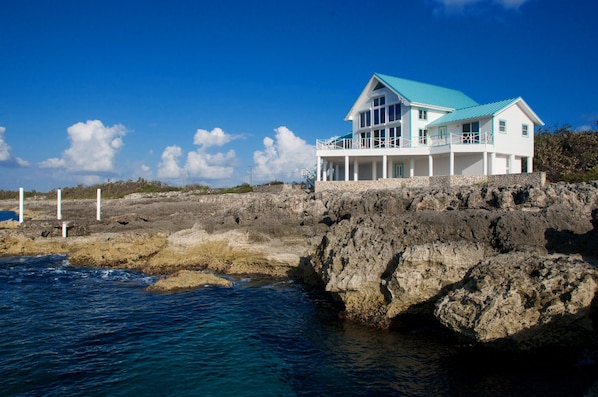 Perched on the shoreline with panoramic views of the Caribbean Sea.
