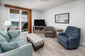 Living room with balcony access