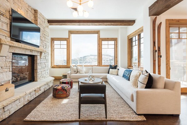Living Room with Fireplace