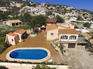 Terrace and pool