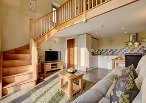 Beautifully designed and decorated open planning living area