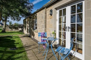 The Bothy at Swinton Hill - outside seating area