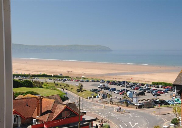 View across to Baggy point and Woolcombe from the balcony