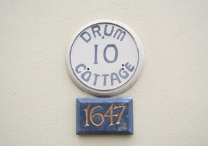Signage for the cottage