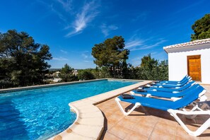 Terrace and pool