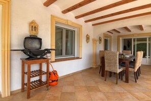 Outdoor dining area