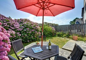 Garden and patio