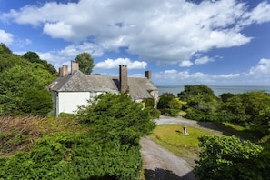 View from the bedroom window of Worthy Cottage