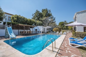 Terrace and pool