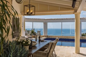 Outdoor dining area