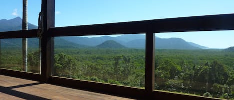 Mountain & Ocean Views from Daintree Holiday Homes - La Vista.
