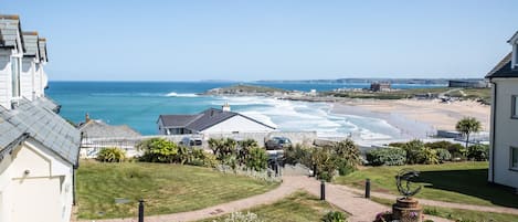 Breathtaking views of Fistral beach from the lounge window