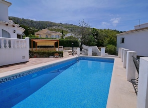 Terrace and pool