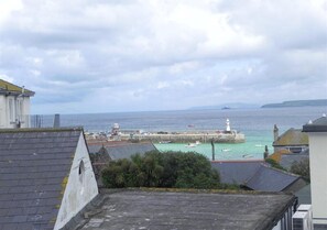 Roof top views of St Ives Harbour