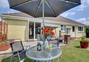 Enjoy an evening drink on the patio area