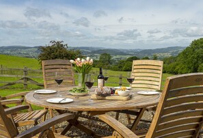 Wonderful views of the Welsh Hills from the barn