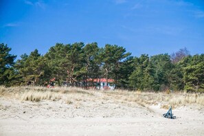 Haus Meeresblick vom Strand aus