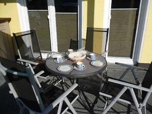 Blick auf die Terrasse