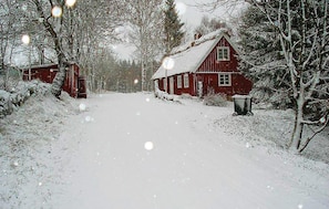 outside