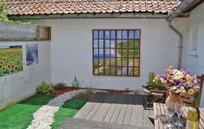 outside