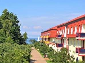 Die Außenansicht der Anlage Dünengarten