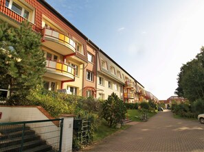 Die Außenansicht der Anlage Dünengarten