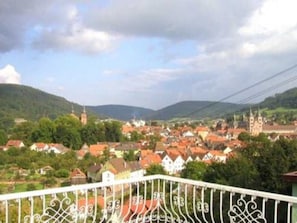 Blick vom Balkon