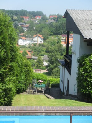 Hausansicht und Aussicht