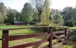 outside
