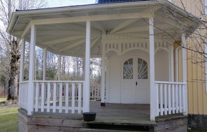 outside