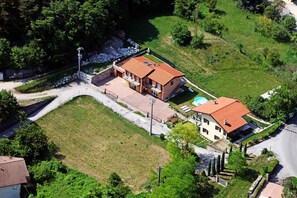 Vue aérienne de la résidence de vacances
