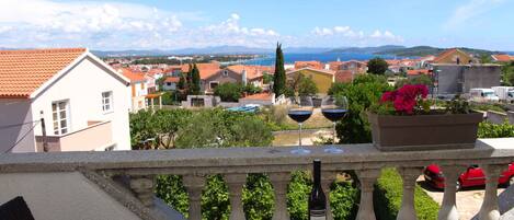Blick vom Balkon