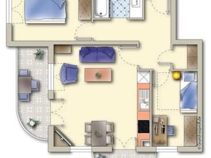 Komfort-Ferienwohnung Rosa Wg. 6