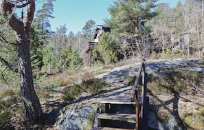outside