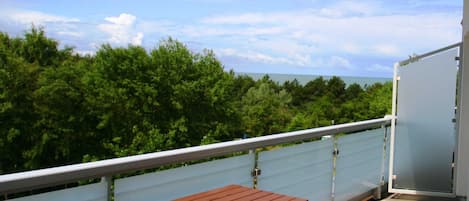 Blick auf die Ostsee von der Dachterrasse mit Südausrichtung