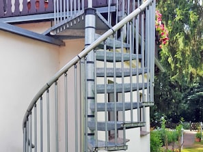 Treppe zur Ferienwohnung