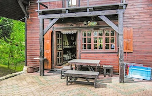 outside