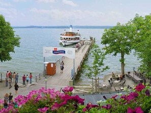 Blick auf den Dampferanlegesteg