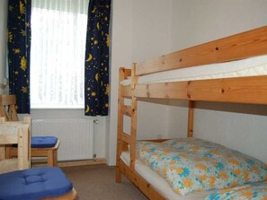 Das 2. Schlafzimmer mit Doppelstockbett