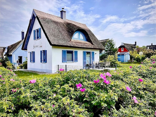 Reethaus Störtebeker ca 100 m zum Ostseestrand Kamin Waschm