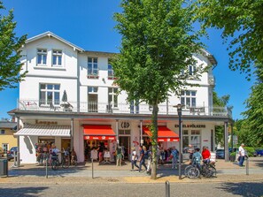 Die Außenansicht der Seebad Villa