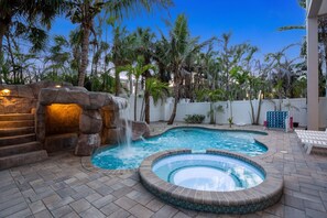 Private Pool and Spa, Water Slide