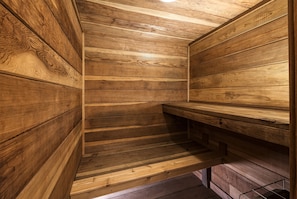 Private sauna inside the condominium
