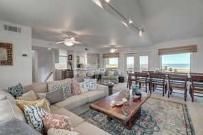 2nd Floor - The kitchen, dining, and living areas blend seamlessly for a bright and airy feel