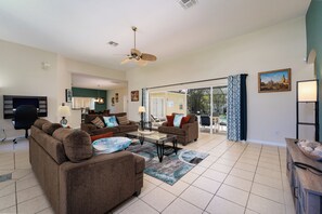 Open plan living area